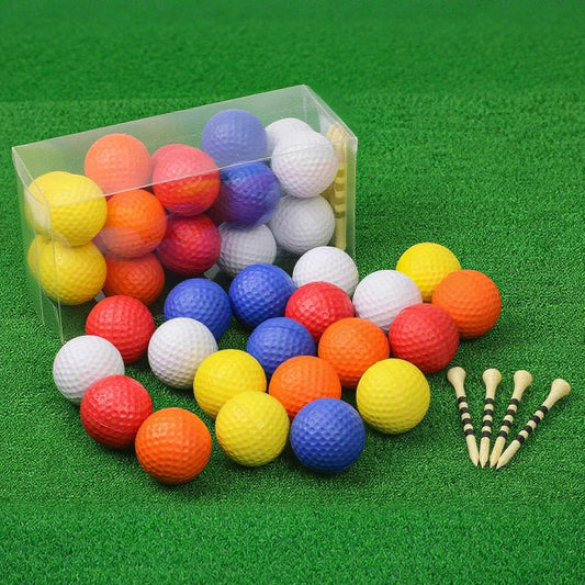 20 Pack Practice Golf Balls,41mm Foam Golf Balls,Limited Flight Design with Realistic Feel Durability,Perfect for Indoor or Outdoor Golf Training,Backyard Drills