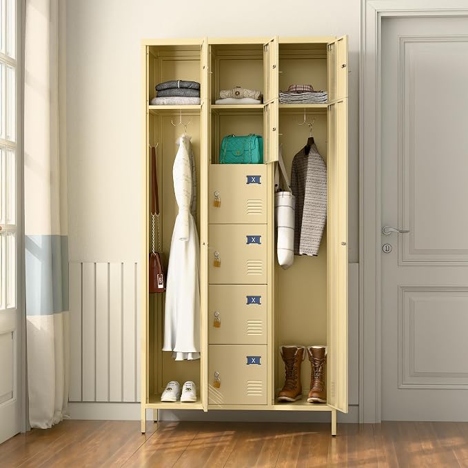 METAN Metal Locker for School Office Gym Bedroom, 10 Doors Steel Storage Locker - Image 7