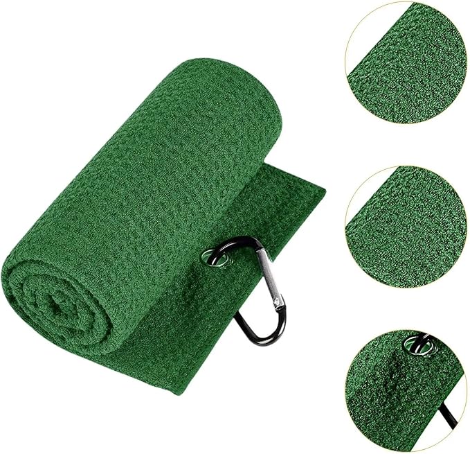 Golf Towel with Clip, Soft Microfiber Cleaning Cloth - Image 4