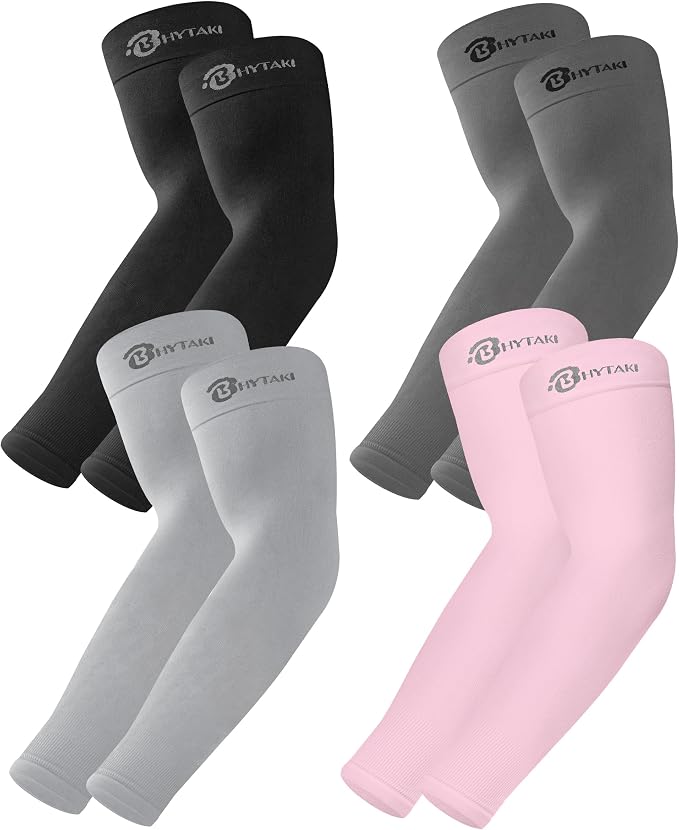 BHYTAKI UV Sun Protection Arm Sleeves, UPF 50 Sports Cooling Arm Compression by BHYTAKI