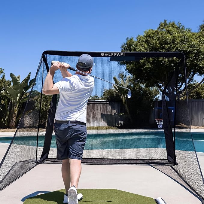 GOLFPAPI Pro Golf Practice Net – Heavy‑Duty 7.5ft & 10ft Steel Frame Hitting Net - Image 5
