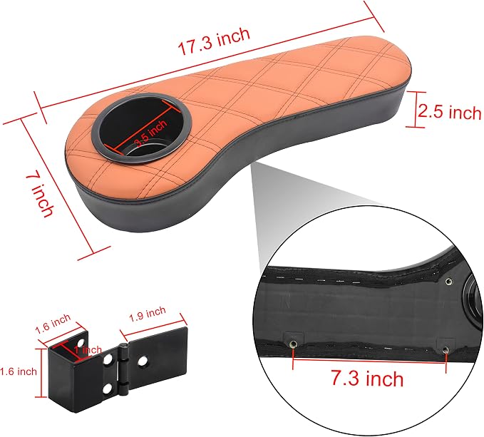 NOKINS Golf Cart Diamond Flip Armrest - Image 3