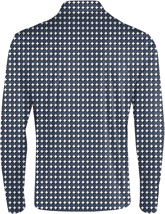 Men's Long Sleeve Golf Shirt Quick Dry 3 Button Work Fishing Outdoor Casual - Image 4