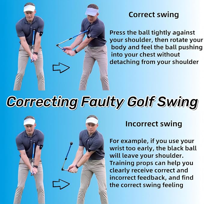Golf Swing Trainer, Portable Collapsible Trainer, Improve Swing Posture - Image 2