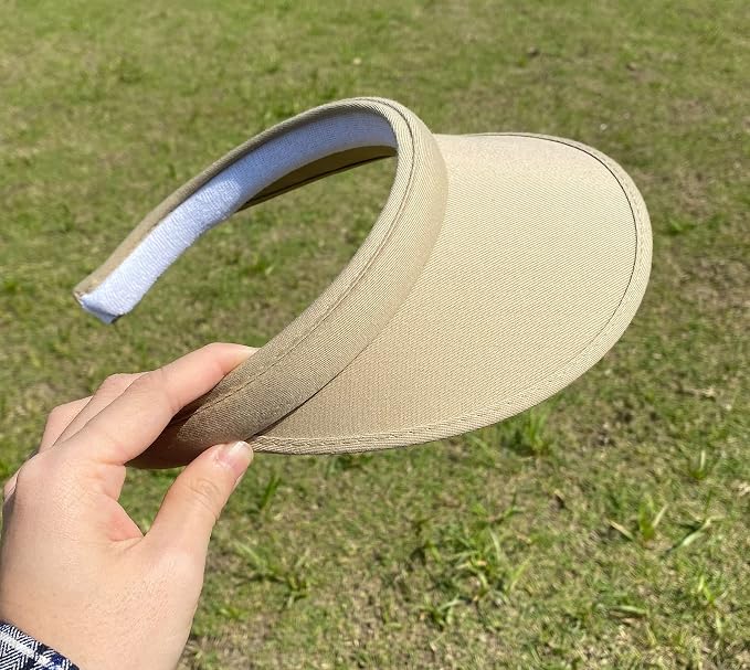 2 Pack Sun Visor Hats Women Men Clip On Wide Brim Visors Hat Outdoor Sports - Image 3
