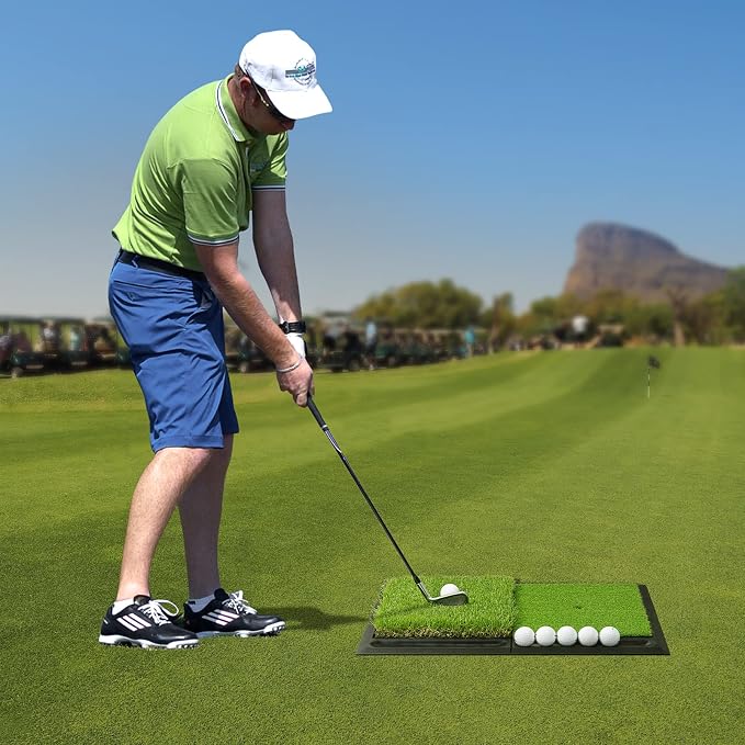 SAPLIZE Foldable Heavy-Duty Golf Hitting Mat - Image 6