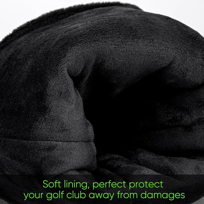 Premium PU Leather Driver Cover, Fairway Wood & Hybrid Covers - Image 4