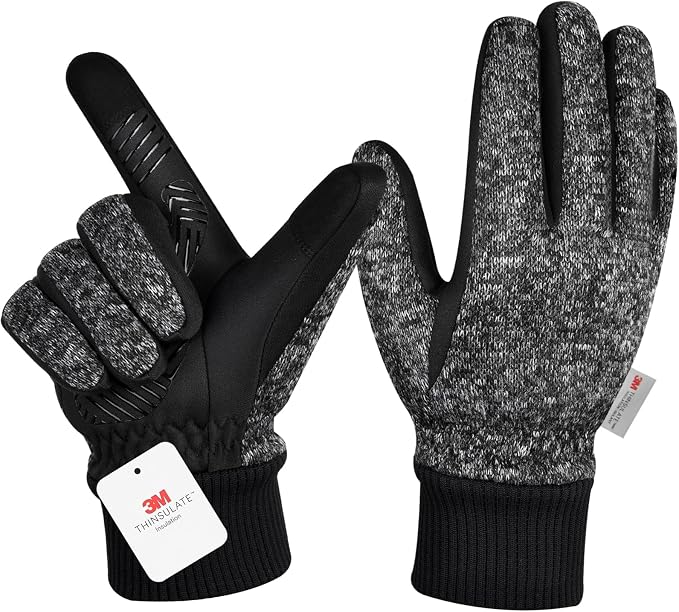 MOREOK Winter Gloves for Men/Women -10°F 3M Thinsulate Warm Touch Screen Snow by MOREOK
