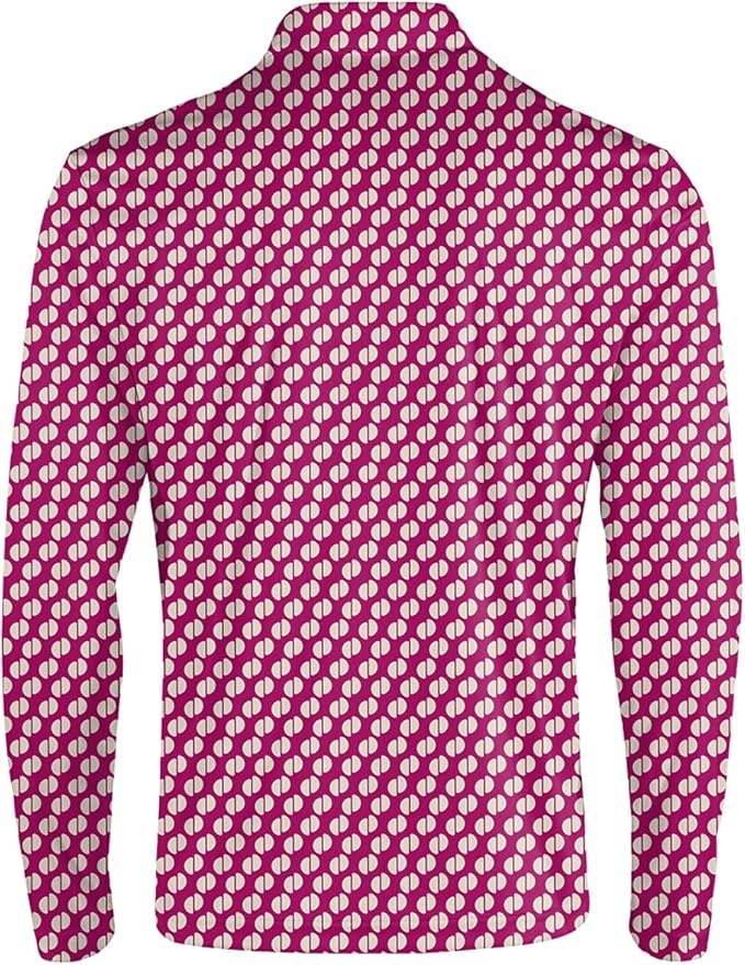 Men's Long Sleeve Golf Shirt Quick Dry 3 Button Work Fishing Outdoor Casual - Image 4