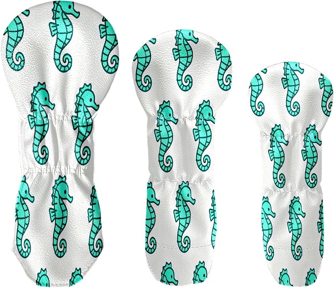 3 Pack PU Leather Golf Club Head Covers - Image 3
