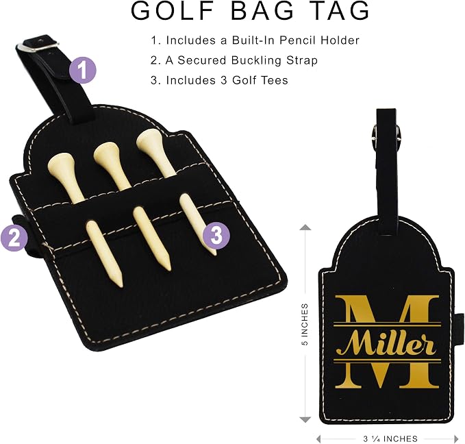 Custom Engraved Golf Luggage and Bag Tag - Image 4