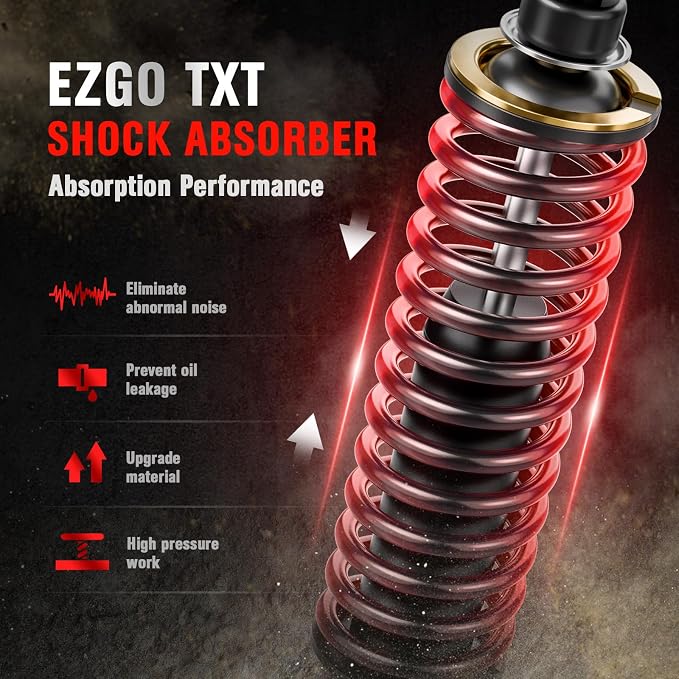 EZGO TXT Shocks, Golf Cart Front/Rear Shock Absorber, Golf Cart Heavy Duty Coil - Image 3