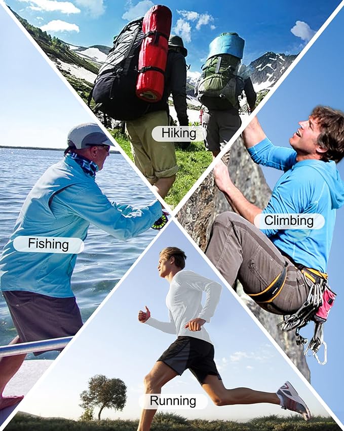 Roadbox UPF 50+ Fishing Shirts for Men, Long Sleeve UV Sun Protection Hoodie - Image 4