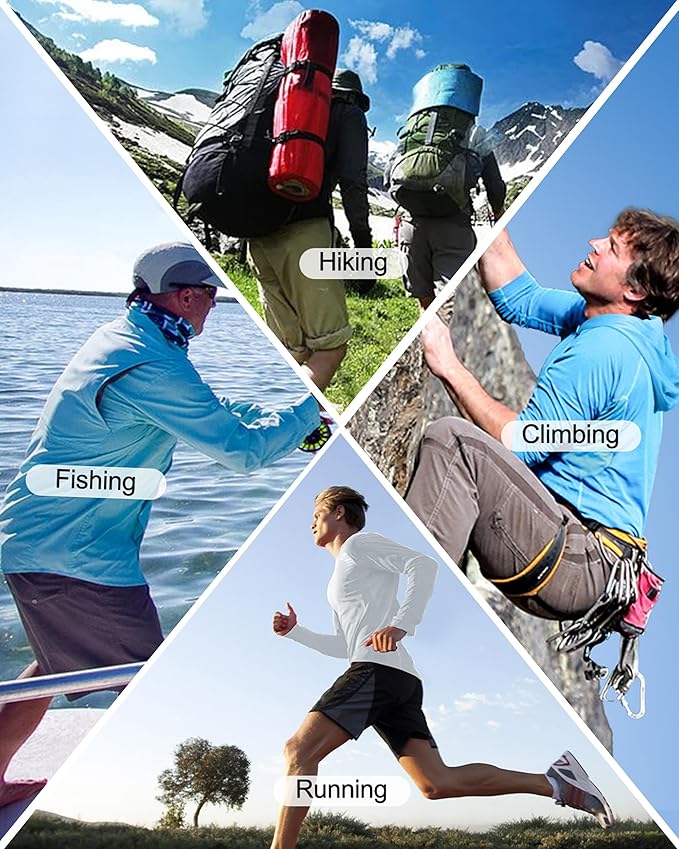 Roadbox UPF 50+ Fishing Shirts for Men, Long Sleeve UV Sun Protection Hoodie - Image 4