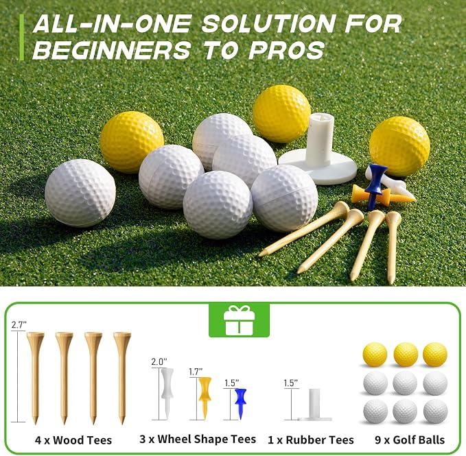 Bltend Golf Mat: 5x4ft & 5x5ft Heavy-Duty Golf Hitting Mats Practice - Image 5