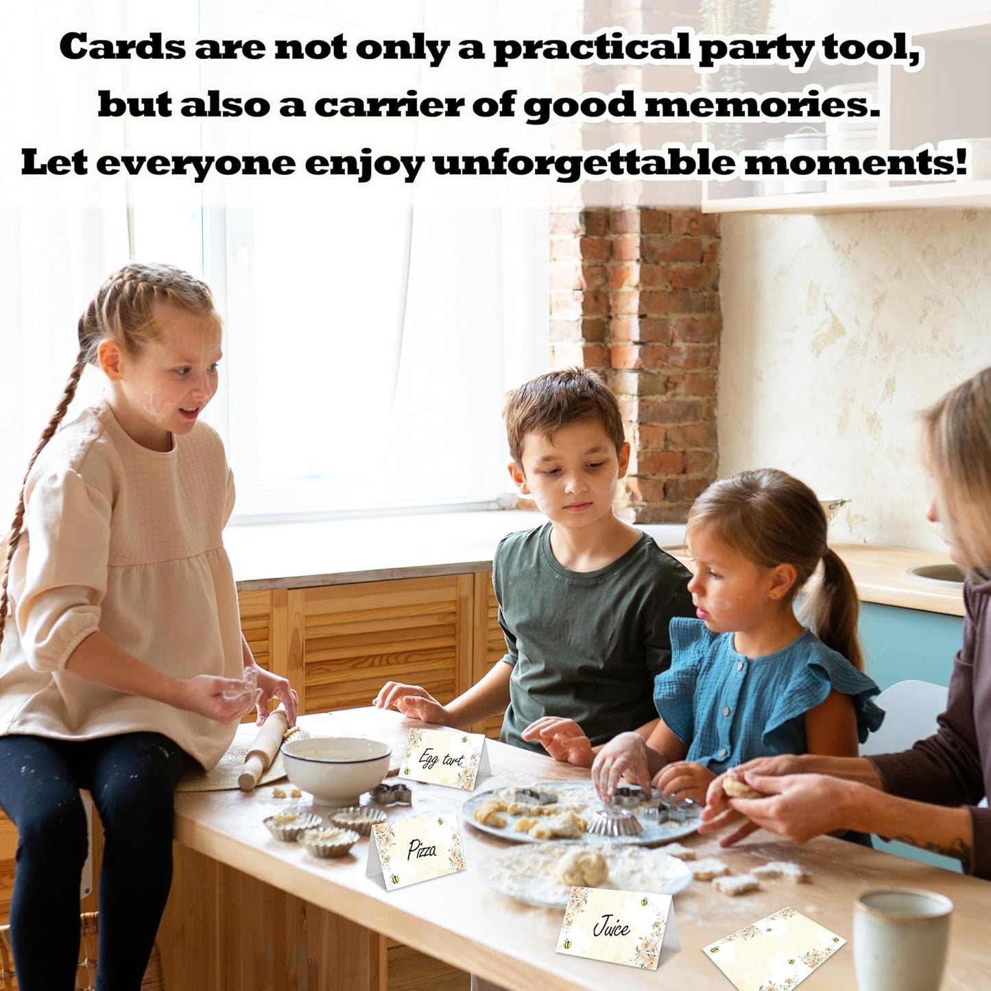 Honey Bee Place Card For Girls Boys, Bumble Bee Name Cards For Table Setting, Honey Party Favors Supplies, Beehive Tent Card Decorations For Baby Shower Kids Birthday Events, 25 Pack Cards -18