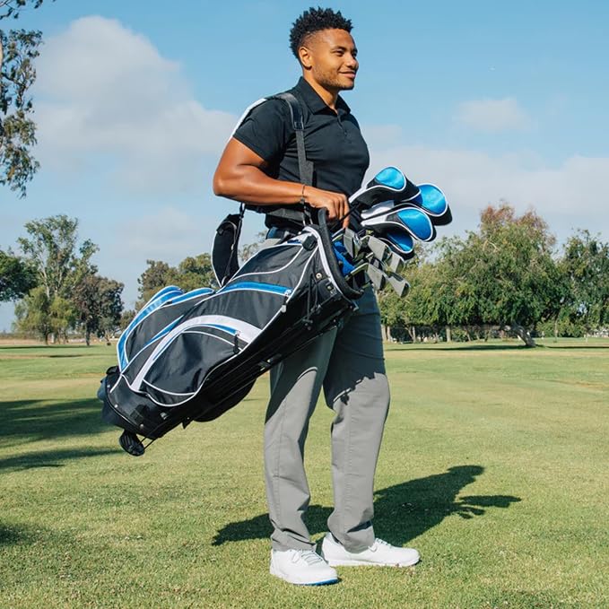 Precise S7 Men’s 18-Piece Golf Set – Titanium Driver, 5-SW Irons, Stand Bag - Image 7