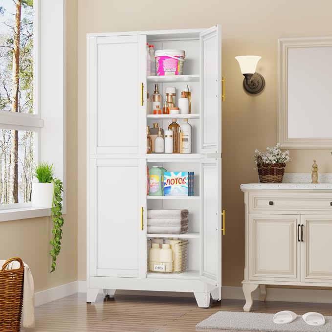 75" H Tall Kitchen Pantry Cabinet, Pantry Storage - Image 6
