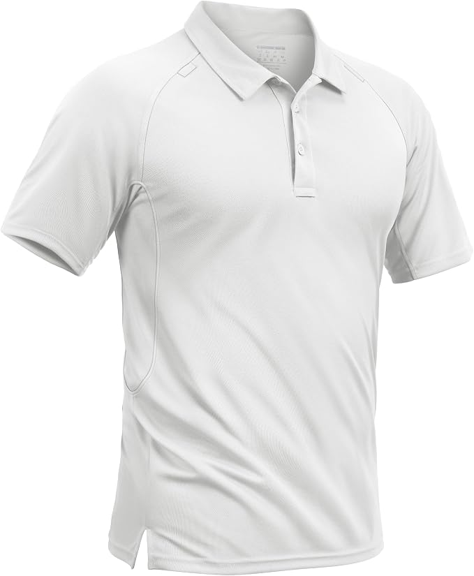 TACVASEN Men's Polo Shirts Short Sleeve Golf Polos Dry Fit UPF 50+ Performance by TACVASEN