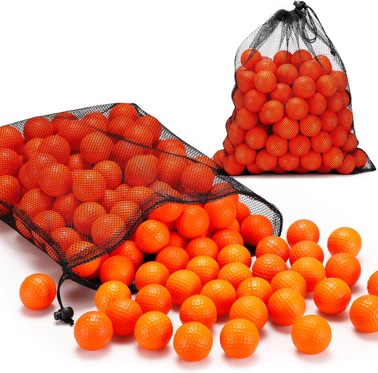200 Pcs Foam Golf Practice Balls Bulk Realistic Feel Limited Flight Training Balls Soft for Outdoor Swing Indoor Backyard Training