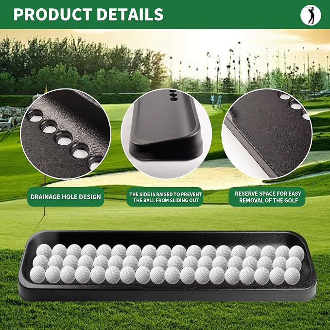 Durable Commercial Grade high-Impact Plastic Golf Ball Tray, Records Swing - Image 7