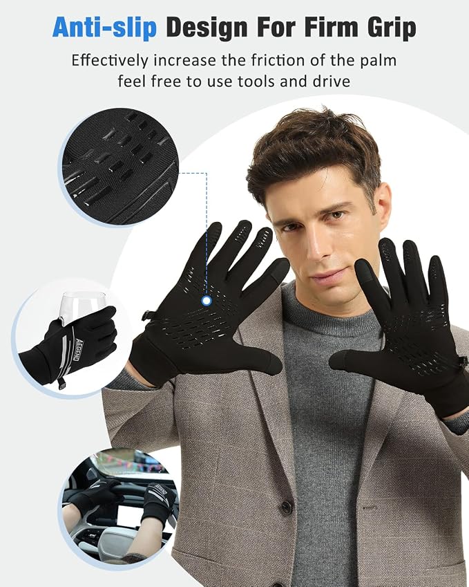 Aegend Lightweight Winter Gloves - Image 3