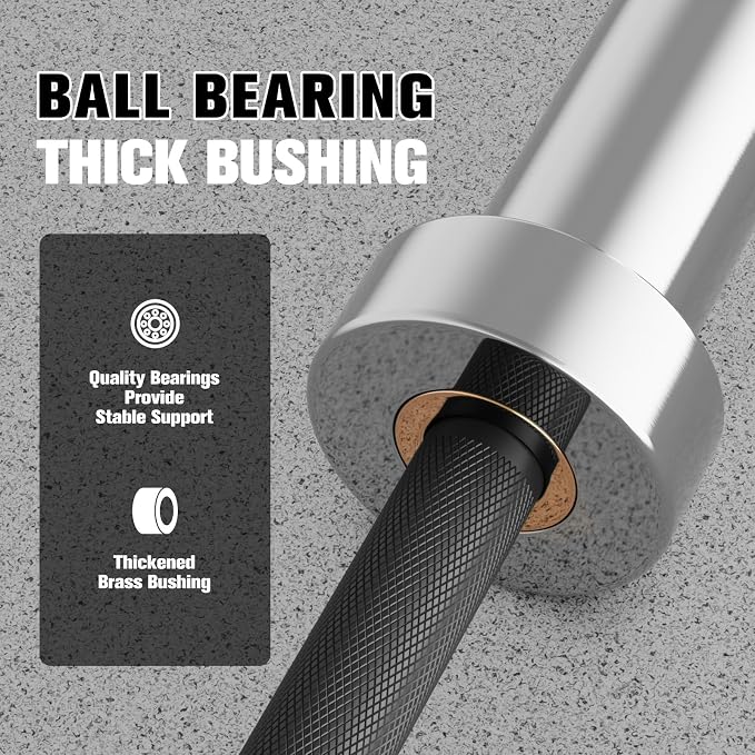 RITFIT 7FT Olympic Barbell for Strength and Weightlifting Training - Image 5