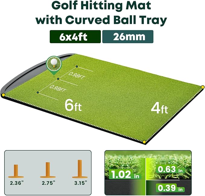 Integrated Golf Hitting Mat - Image 6