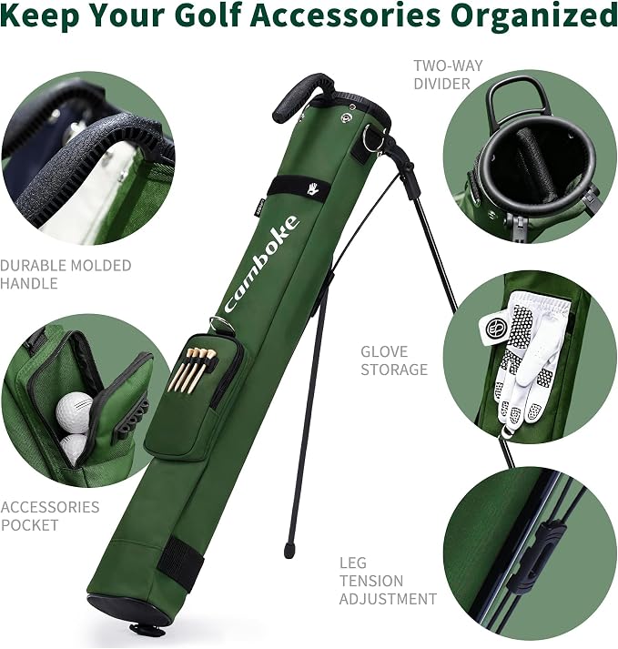 Lightweight Golf Stand Bag, Portable Golf Carry Bag - Image 4