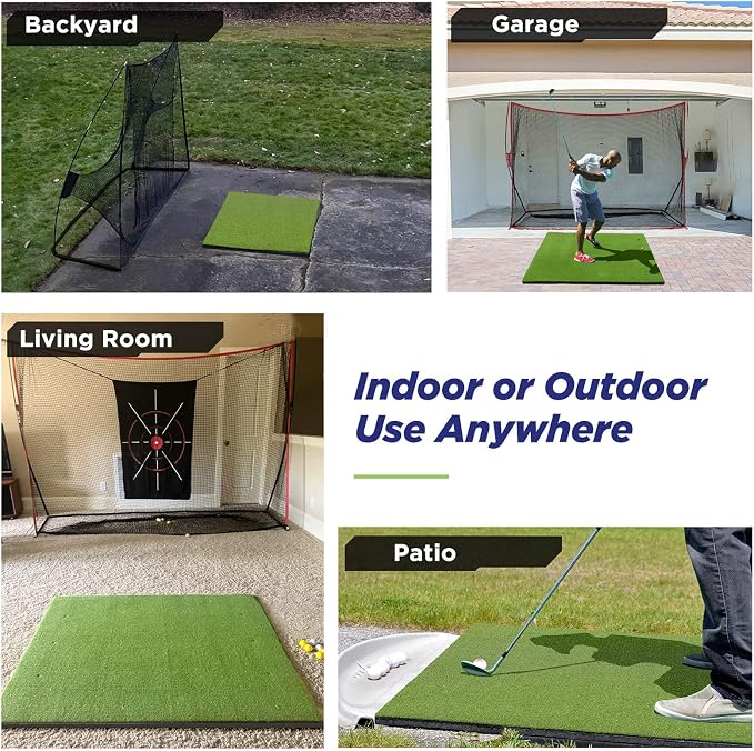 Golfguru Golf Mat, 5x4ft/5x5ft Dense Elite Golf Hitting Mats Practice - Image 6