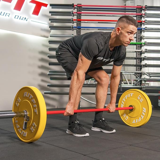RITFIT 7FT Olympic Barbell for Strength and Weightlifting Training - Image 8