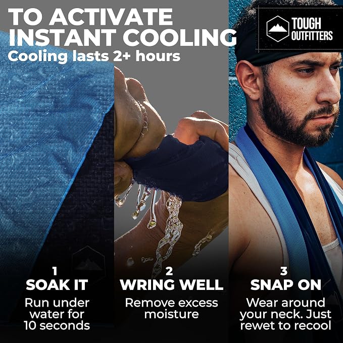 Tough Outdoors Cooling Towels for Neck Face - Image 3