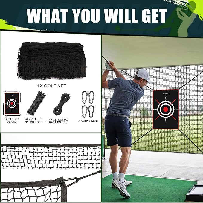 Golf Netting 7Ft, 20Ft Golf Practice Net - Image 7