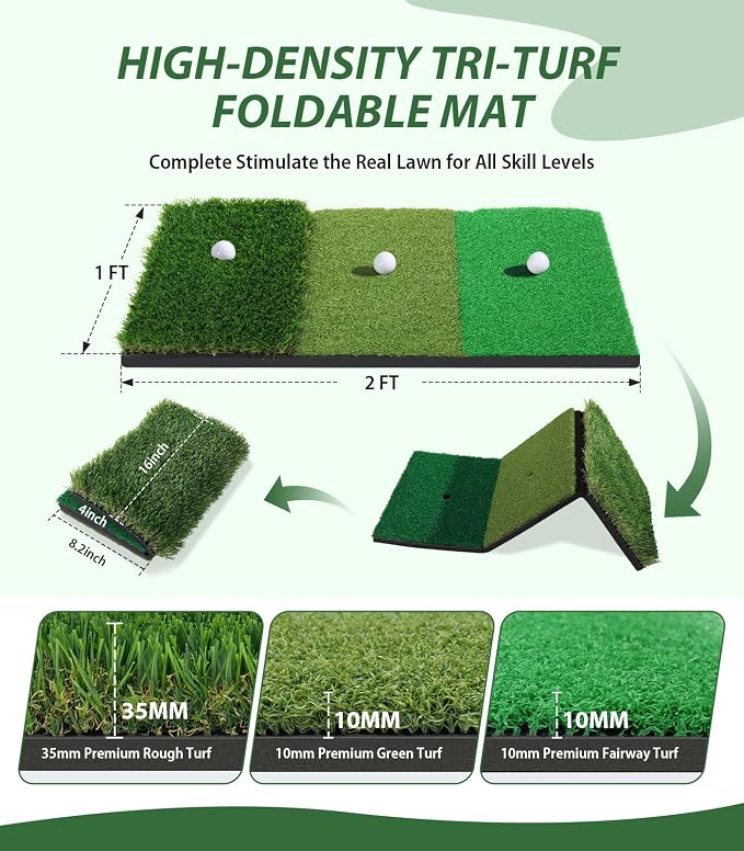 Golf Net, 10x7ft Golf Hitting Aid - Image 4