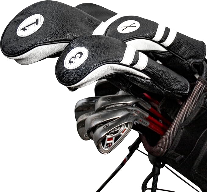 ProActive Sports Vintage Golf Club Head Covers | Classic Leather Look - Image 5