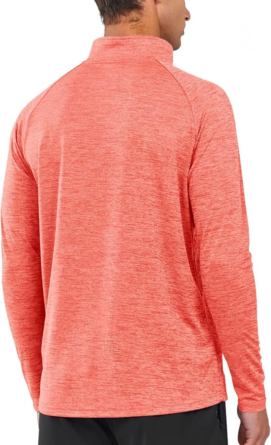 NORTHYARD Quarter Zip Pullover Men Running Shirt Long Sleeve Moisture Wicking - Image 3