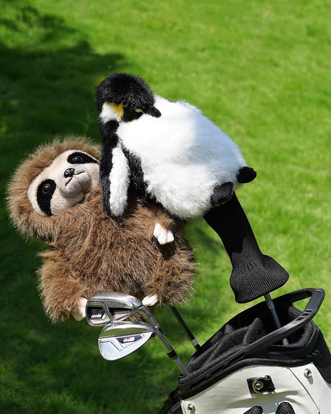 Big Teeth Funny Plush Driver Headcover Animal, Groundhog Gopher Penguin Driver - Image 8