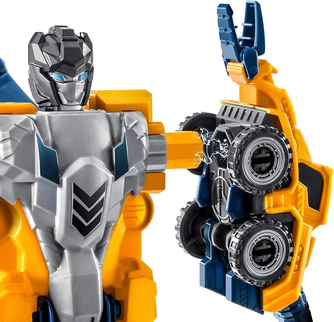 MIEBELY Toddler Robot Construction Vehicles Set – 5Pcs Transforming Robots - Image 4