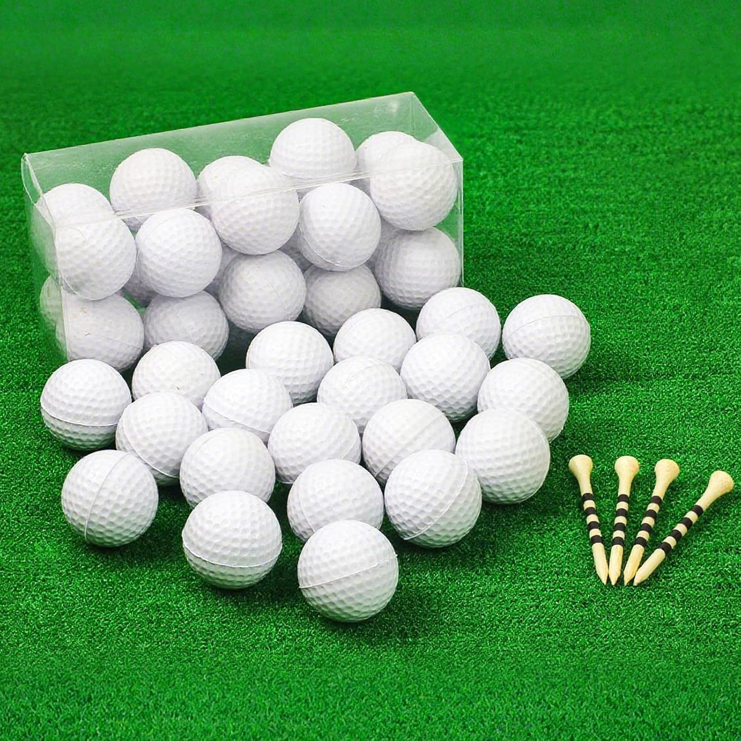 20 Pack Practice Golf Balls,41mm Foam Golf Balls,Limited Flight Design with Realistic Feel Durability,Perfect for Indoor or Outdoor Golf Training,Backyard Drills