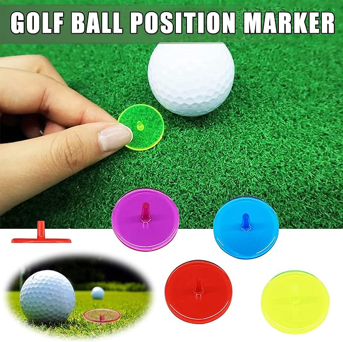 Golf Ball Markers Bulk 50/100/150 Pcs Position Marker Multicolor Transparent - Image 7