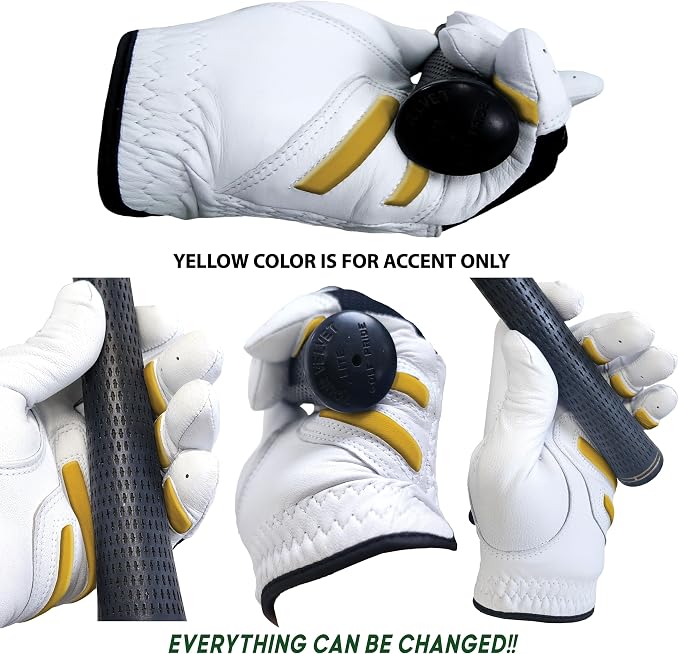 MONKEY GRIP Golf Glove Nonslip No Slice Pad Premium Cabretta Leather Power Good - Image 3