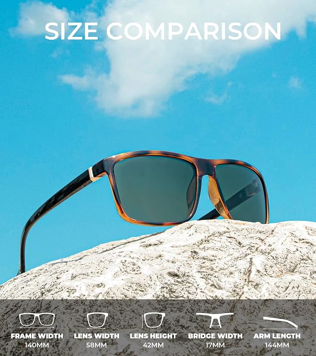 KALIYADI Polarized Sunglasses for Men and Women, Mens Sun Glasses - Image 3