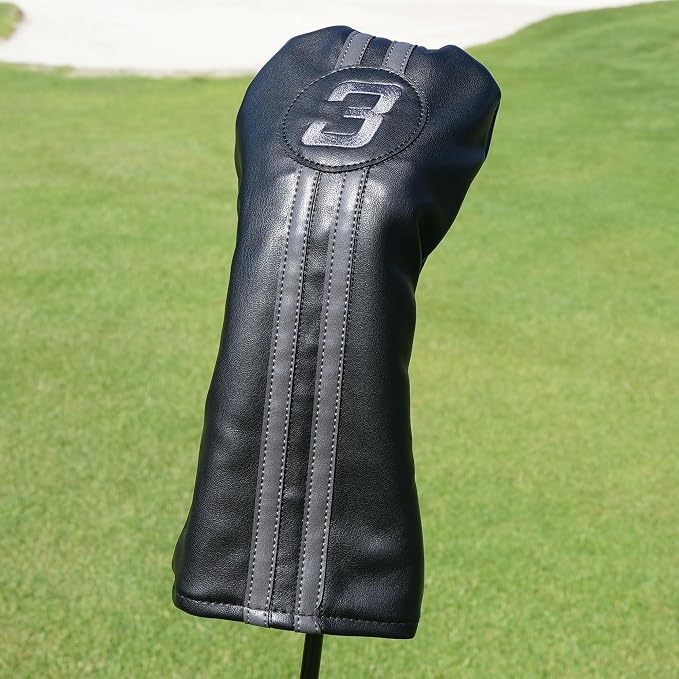 Single Headcover, Easy Slip-On Easy-Off Golf Club Head Cover, Fleece Lined - Image 3