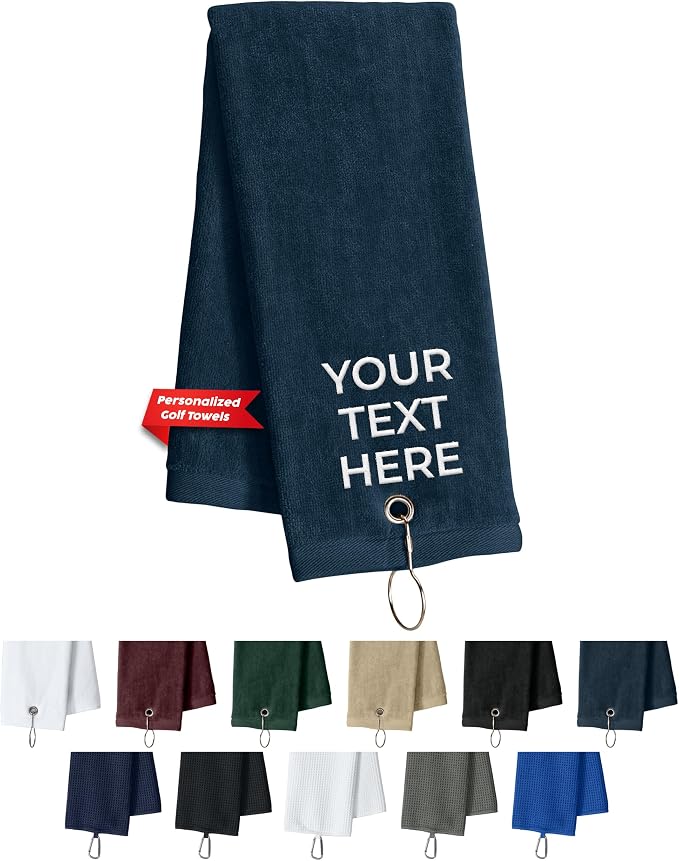 Custom Golf Towel for Golf Bags, Balls by Printualist
