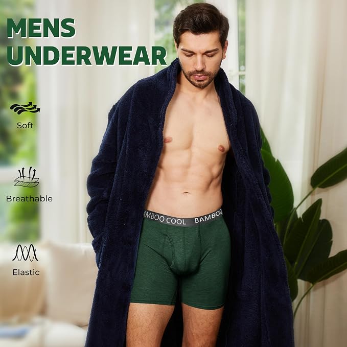 BAMBOO COOL Men's Ultra ComfortSoft Underwear, Moisture Wicking & Breathable No - Image 2