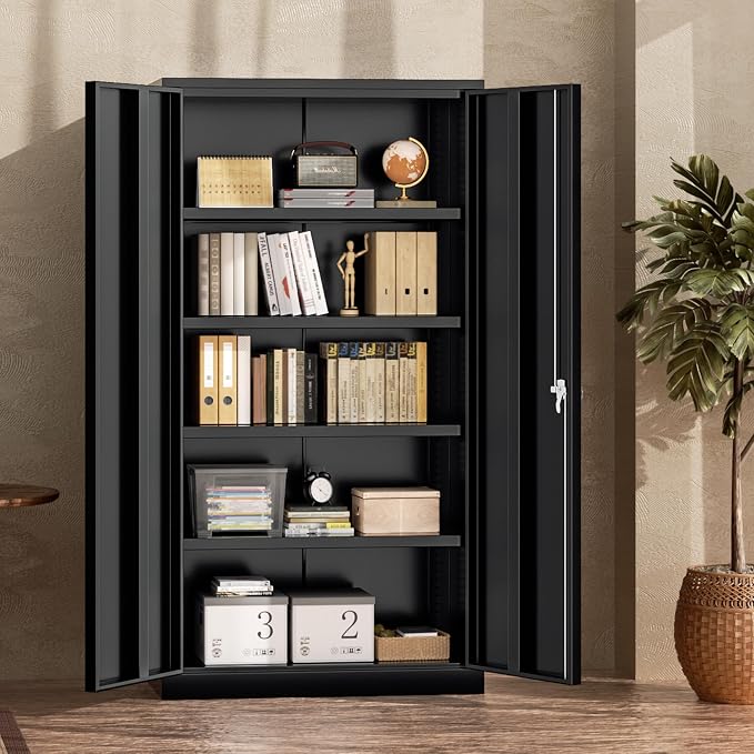 INTERGREAT Metal Storage Cabinet, Tall Metal Cabinet - Image 7
