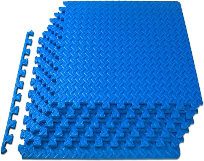 ProsourceFit Puzzle Exercise Mat ½ in, EVA Interlocking Foam Floor Tiles by ProsourceFit