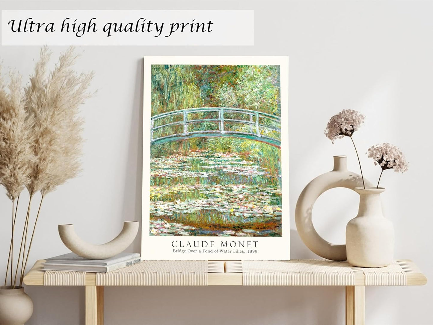 Induslyfe Framed Grass Wall Art Canvas Decor Set of 3, Matisse Wall Art Framed Prints Posters Mid Century Modern Art, Aesthetic Floral Botanical wall art for bedroom, living room, bathroom 12x16