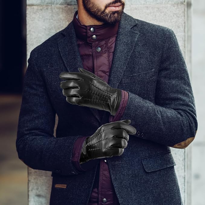 Genuine Sheepskin Leather Gloves - Image 5