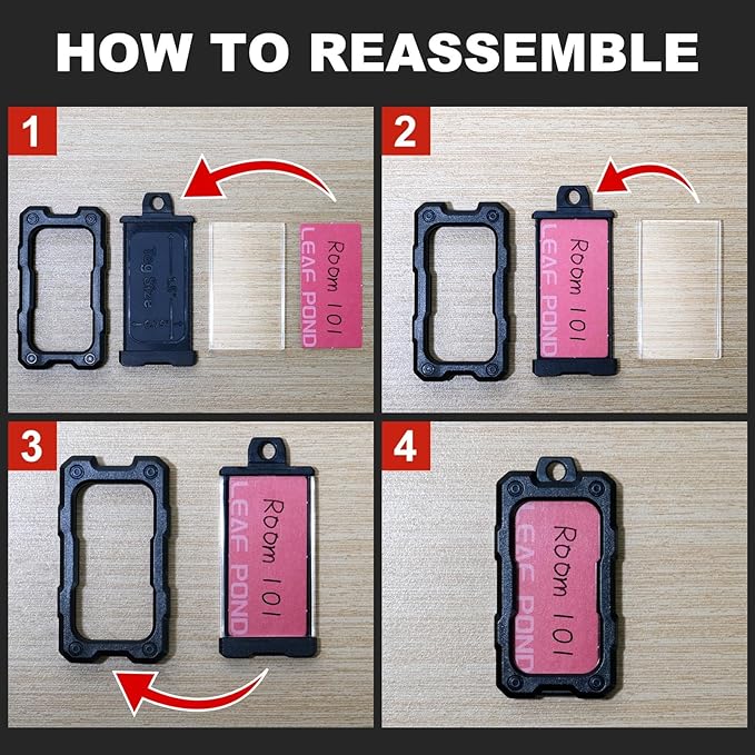 16 Pack Solid Plastic Key Tags - Image 5
